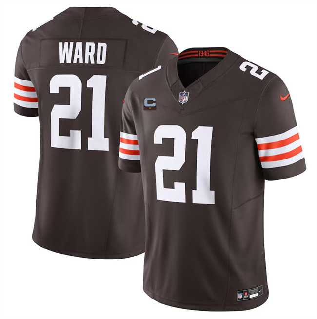 Men & Women & Youth Cleveland Browns #21 Denzel Ward Brown 2024 F.U.S.E. With 1-Star C Patch Vapor Untouchable Limited Stitched Jersey->cleveland browns->NFL Jersey
